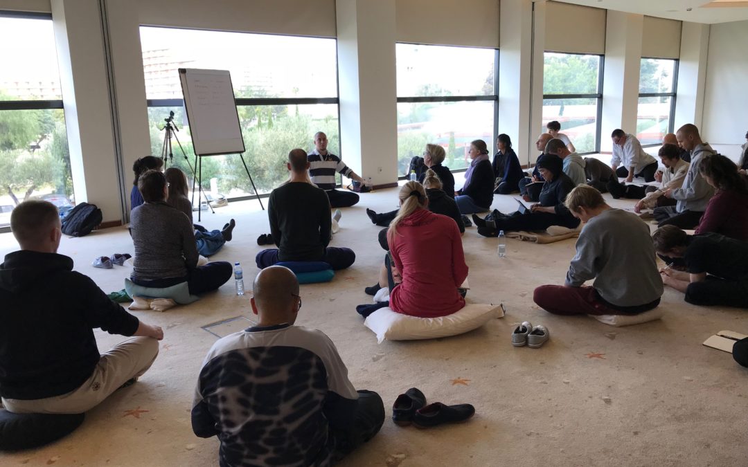 Lecturing on Qi Gong in Vilamoura
