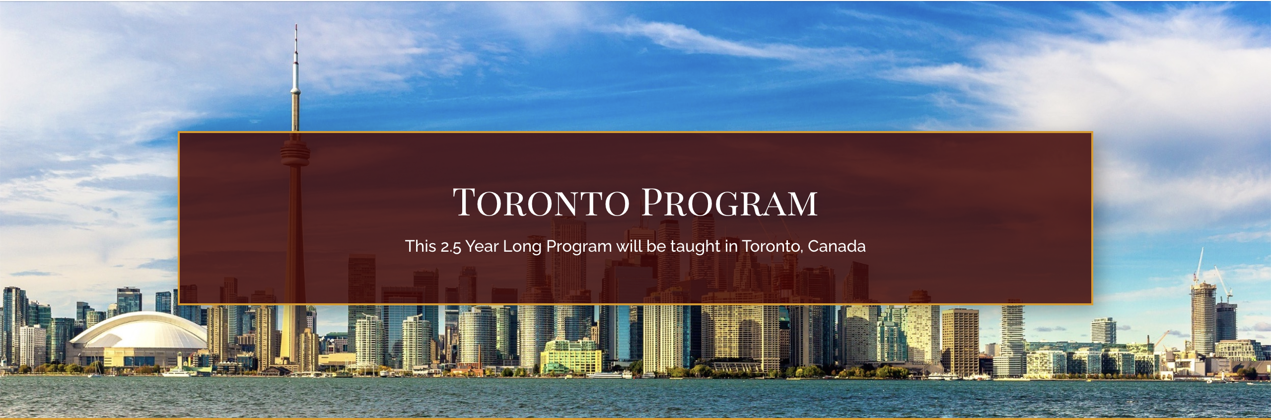 Toronto Foundations Program 2nd payment for Year 1